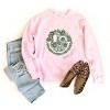 S.W.Smiley Green Floral Butterflies - Women's Graphic Sweatshirt - 2 of 4