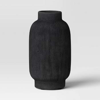 Tall Ceramic Vase Black - Threshold™