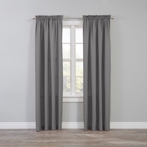 BrylaneHome BH Studio Microfiber Rod-Pocket Panel - 1 of 4
