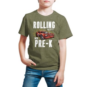Boys' - Hot Wheels - Rolling Into Pre-K Short Sleeve Graphic T-Shirt - 1 of 4