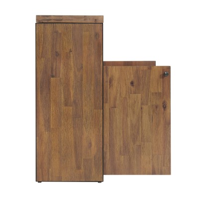 Lloyd 31" Wide Rustic Industrial Metal Frame Shoe Storage Cabinet