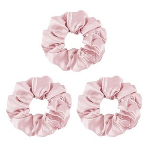 LA Glam Co. Hollywood Halo 100% Silk Scrunchies - 3-Pack - 1 of 4