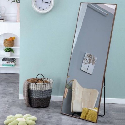 Clean And Beautiful Solid Wood Frame Full-length Mirror, Dressing Mirror, Bedroom Porch, Decorative Mirror, Clothing Store