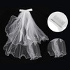 Unique Bargains Comb Wedding Veil White 1 Pc - 3 of 4