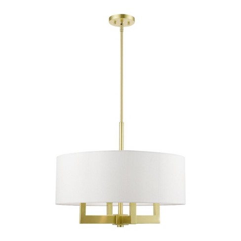 Livex Lighting Cresthaven 4 - Light Chandelier in  Satin Brass - image 1 of 1