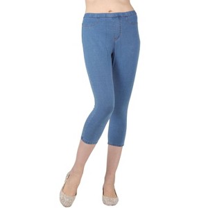 Memoi Priga Denim Cotton Capri Jean Leggings - 1 of 4