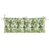 ARTPLAN Patio Bench Tufted Cushion with Tie,Outdoor Loveseat Cushion for Gliders,48x18 Inches,Floral - 2 of 4