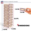 NFL Minnesota Vikings Giant Wooden Tumbling Tower - 4 of 4