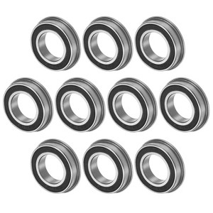 Unique Bargains Chrome Steel Rubber Shielded Flanged Ball Bearing - 1 of 4
