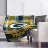 NFL Green Bay Packers Plaid Oversized Ultra Cozy Throw Blanket - 2 of 3