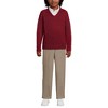 Lands' End School Uniform Kids Cotton Modal V-neck Sweater - image 4 of 4