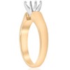 Pompeii3 14K Yellow Gold Cathedral Semi Mount Engagement Ring Setting - 2 of 4