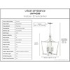 Urban Ambiance Luxury Transitional Chandelier 24.375''H x 14.375''W,  Brushed Nickel Finish,  Coronado Collection, UHP4269 - 3 of 4