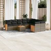 vidaXL Garden Sofa Set Grey Poly Rattan Large Modular Garden Sofa Set - 2 of 4