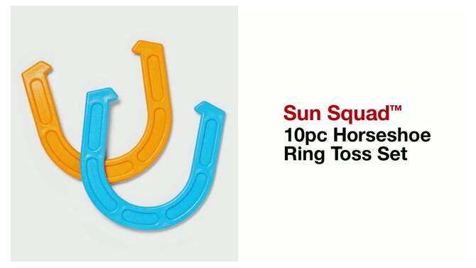 10pc Horseshoe Ring Toss Set - Sun Squad&#8482;, 2 of 5, play video