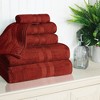 Egyptian Cotton Highly Absorbent Solid Assorted 6-Piece Quick Drying Towel Set by Blue Nile Mills - 2 of 4