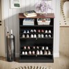 Shoe Storage Cabinet with Flip Drawers, Narrow Shoe Rack - 2 of 4