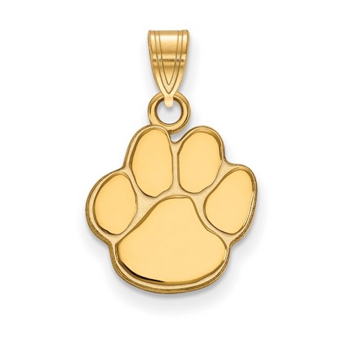 Black Bow Jewelry 10k Yellow Gold Auburn Tigers Ncaa Small Pendant : Target