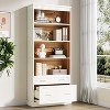 Tribesigns 72.8" Bookshelf with File Cabinet Drawer - 2 of 4