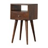 GDFStudio Camilla Modern 22.4" Mango Wood Nightstand with Drawer - 3 of 4