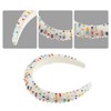 Unique Bargains Crystal Headband Rhinestone Hairband for Women Multicolored 1.2 Inch Wide 1Pcs - 4 of 4
