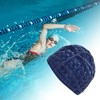 Unique Bargains PU Cube Pattern Swimming Cap 1 Pc - 2 of 4