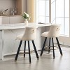NicBex Luxury Accent Chair Barstools Set of 2 Living Room Chair with Upholstered Counter Height for Kitchen Island, Dining Room - 4 of 4