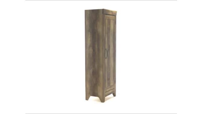 Adept Narrow Storage Cabinet - Craftsman Oak - Sauder, 2 of 11, play video