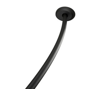 Dual Mount No Rust 50” to 72” Adjustable Curved Shower Curtain Rod - 1 of 4