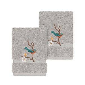 Linum Home Textiles 100% Turkish Cotton SPRING TIME Embellished Towel Set - 1 of 2