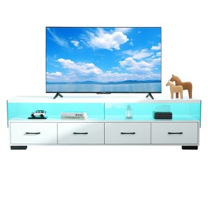 NicBex TV Stand Modern Entertainment Console with 4-Drawer for TV up to 80" for Living Room, Bedroom - 1 of 4
