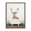 18" x 24" Sylvie Male Deer in Rustic Bath Framed Canvas by Amy Peterson - Kate & Laurel All Things Decor - 2 of 4