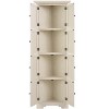 4-Tier 72" Corner Kitchen Pantry Storage Cabinet with 8 Doors Tall Storage Cabinet, Home Farmhouse Bookshelf Cabinet for Bathroom, Living Room - 2 of 4