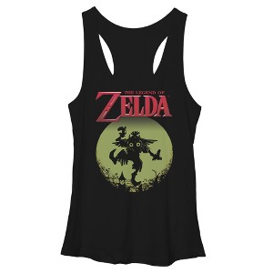 Women's Nintendo Legend of Zelda Skull Kid in the Moon Racerback Tank Top - 1 of 3