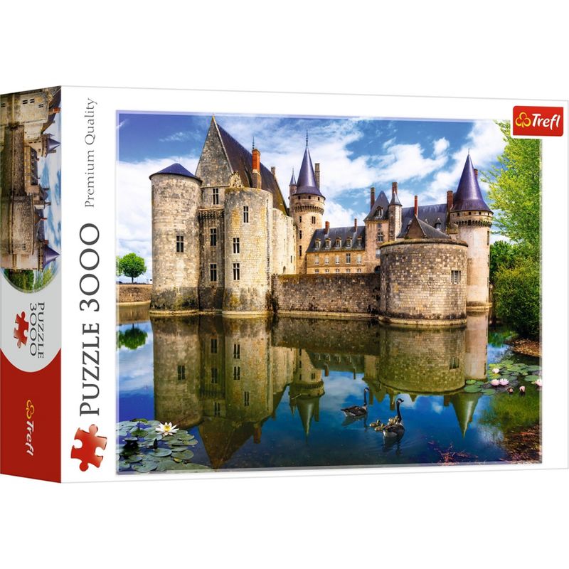 Trefl Castle in Sully Jigsaw Puzzle - 3000pc: Brain Exercise, Memory Skills, Travel Theme, Cardboard, 2 of 4