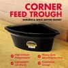 Little Giant 26 Quart Space Saving Mounted Hanging Corner Livestock Feeder For Horses, Sheep, Goats, Alpacas, Cattle, & Farm Animals, Plastic, Black - image 2 of 4