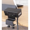 Stand Up Desk Store DeskPower Desktop Charging Station with 2 Port USB and AC Outlets and 10 Foot Extension Cord (Black) - 3 of 4