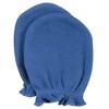Hudson Baby Infant Boy Cotton Scratch Mittens, Blue Whale, 0-6 Months - 3 of 4