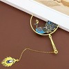 Wrapables Metallic Bookmark with Pendant for Book Lovers and Readers, Peacock - 4 of 4