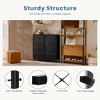 FURNIinspire Vanity Tables Versatile Dresser Chest of Drawers, for Space-Saving Storage in Bedrooms and Living Areas, Black, 17.7"*11.8"*37.4" - 4 of 4
