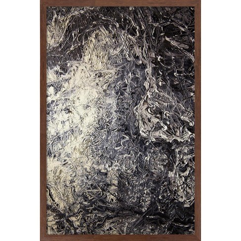 Trends International Urban - Black Gradient Framed Wall Poster Prints  Mahogany Framed Version 22.375" X 34" : Target