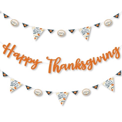 happy thanksgiving banner clip art