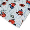 Marvel Spider-Man Swing With Me Silk Touch Throw Blanket 50X60 inches and Hugger Set 11 Inches - 4 of 4