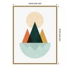 Amanti Art Geometric landscape by Vitor Costa Framed Canvas Wall Art - 4 of 4