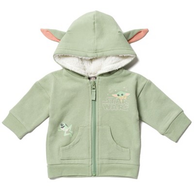 Star Wars The Child Baby Fleece Zip Up Cosplay Hoodie Newborn to Infant 