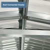 Outdoor Storage Shed, Metal Garden Shed Backyard with 2 Doors and 4 Vents for Car,Truck,Bike, Garbage Can,Tool,Lawnmower - 2 of 4