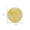 Gold And Yellow Nautical Washable Indoor Outdoor Area Rug - 3 of 4