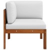 vidaXL Acacia Wood Patio Corner Sofa with Removable Cushions - Versatile, Stylish and Durable Design for Garden, Terrace or Patio' - 4 of 4