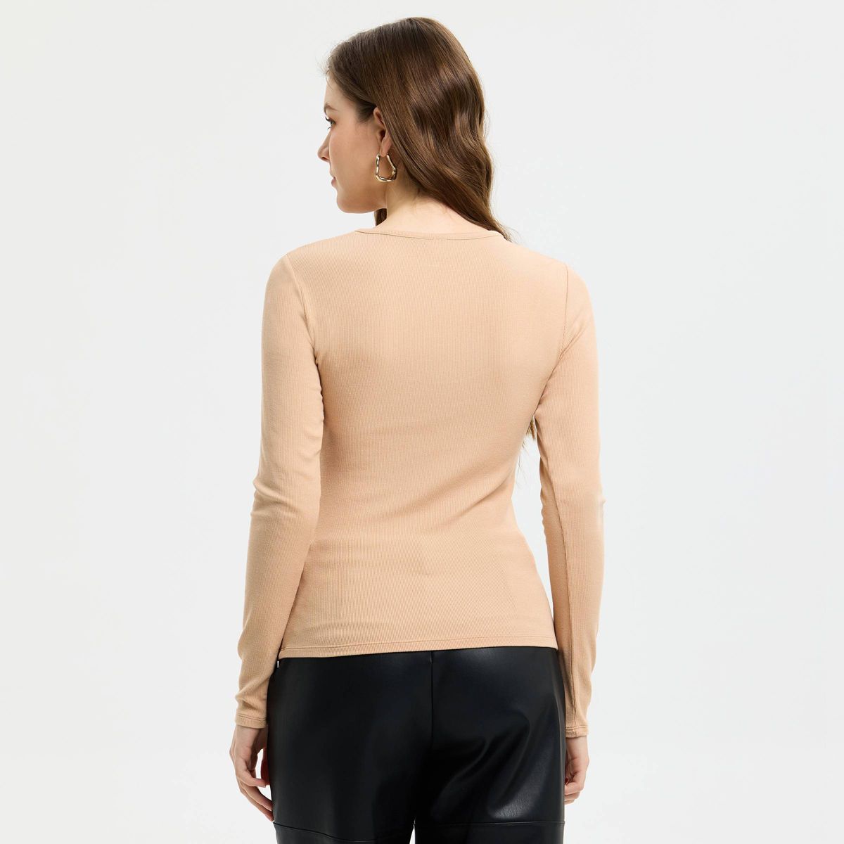 Women's Long Sleeve Knit Top - A New Day™ - thumbnail 6