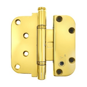 Brixwell 850-8762439 Ultimate 2d Adjustable Hinge Steel Set Non Removable Pin Polished Brass Finish - 1 of 4